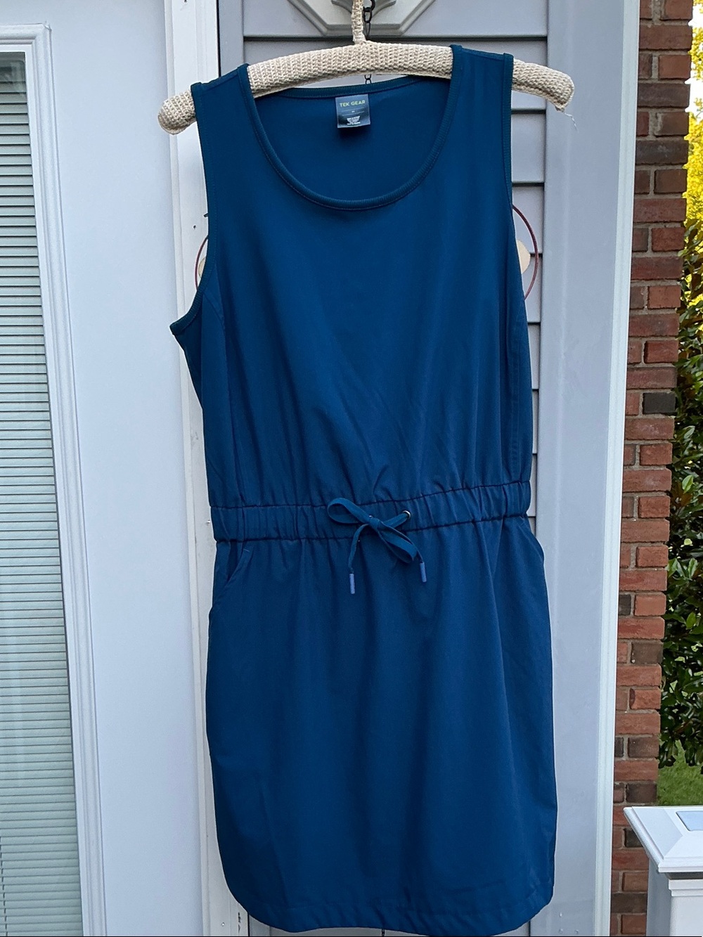 tek gear Sleeveless Drawstring Midi Dress - Deep Teal